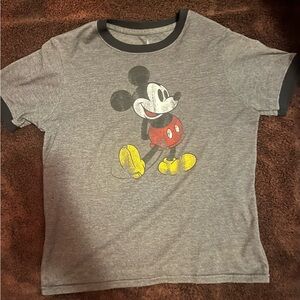 Girls/Womens Mickey Mouse Ringer Tee- S